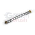 Gordon Brush 1/2" Flat, Tapered Double-End Applicator Brush, Brass Handle, 12 PK 1010CKG-12